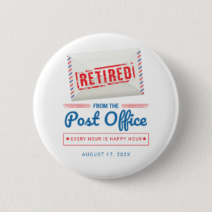 Postal Worker Mail Carrier Retirement Custom Swag 6 Cm Round Badge