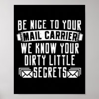 Postal Worker Mailman Be Nice To Your Mail Carrier
