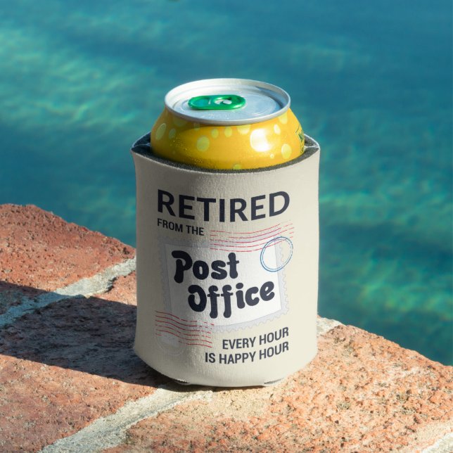 Postal Worker Mailman Coworker Retirement Swag Can Cooler (In Situ Pool)