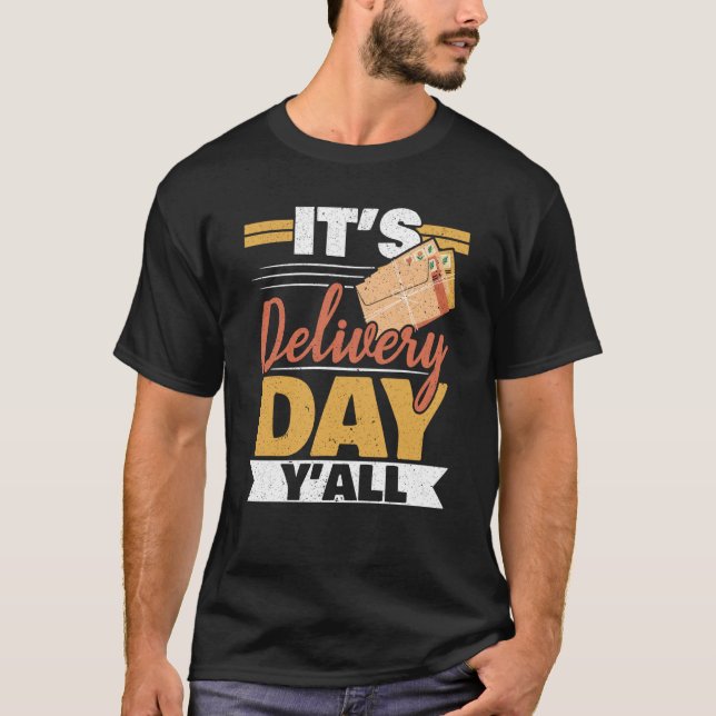 Postal Worker Mailman Delivery Shipment Mail Escor T-Shirt (Front)
