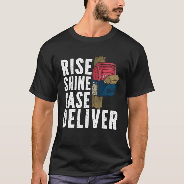 Postal Worker Mailman Delivery Shipment Mail Escor T-Shirt (Front)