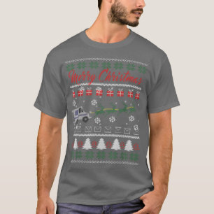 Postal Worker Merry Christmas Ugly Holiday T-Shirt