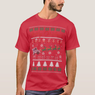 Postal Worker Merry Christmas Ugly Holiday T-Shirt