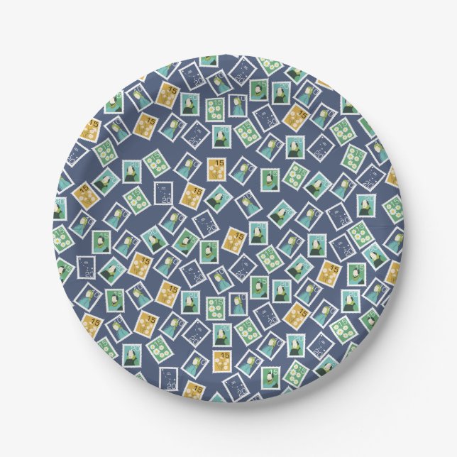 Postal Worker Paper Plates (Front)