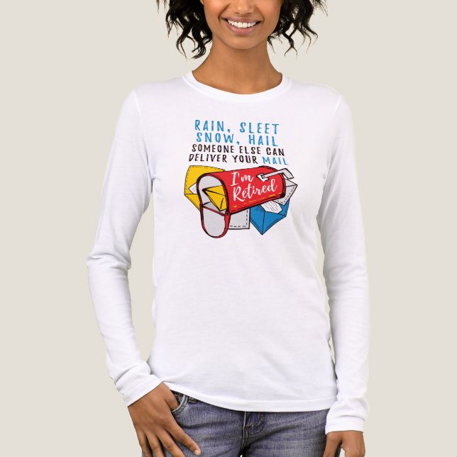 Postal Worker Retirement I'm Retired Funny Tri-Blend Shirt (Front)