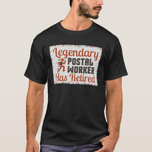 Postal Worker Retirement Present product Mailbox T-Shirt (Front)