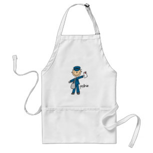 Postal Worker Stick Figure Standard Apron