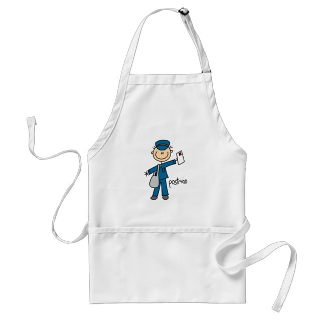 Postal Worker Stick Figure Standard Apron (Front)