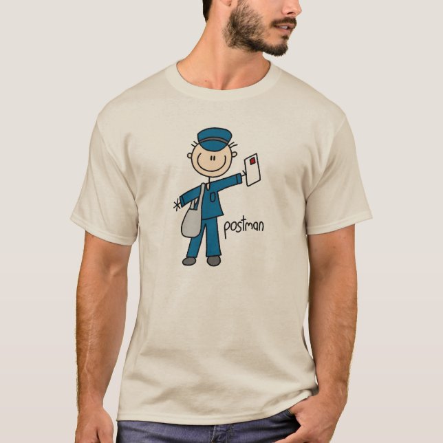 Postal Worker Stick Figure T-Shirt (Front)