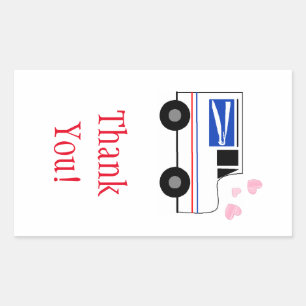 Postal Worker Thank You Sticker