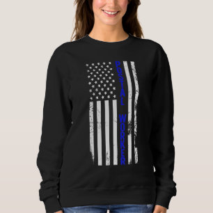 Postal Worker US Flag Postman Mail Carrier Mailman Sweatshirt