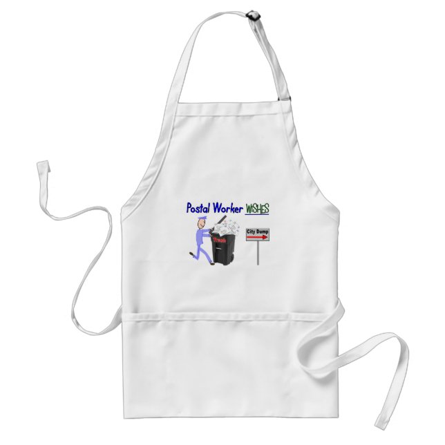 Postal Worker Wishes--Funny Standard Apron (Front)
