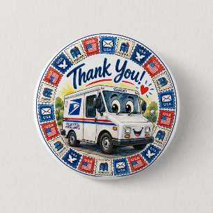 Postal Workers Appreciation 6 Cm Round Badge