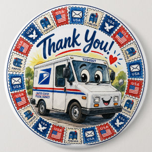 Postal Workers Appreciation 6 Cm Round Badge