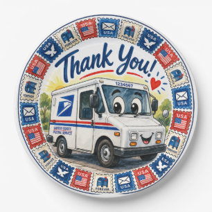 Postal Workers Appreciation Paper Plate