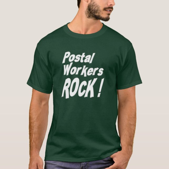 Postal Workers Rock! T-shirt (Front)