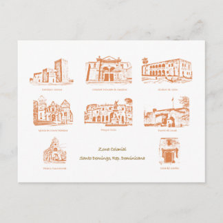 Postal Zona Colonial, Santo Domingo, Rep. Dom. Postcard