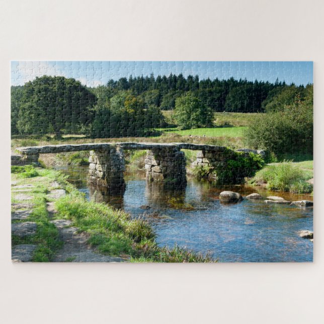 Postbridge Clapper Bridge Jigsaw Puzzle (Horizontal)