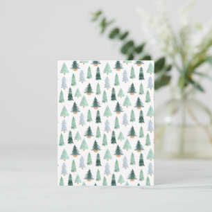 Postcard (10,8 x 14 cm) - Christmas Trees