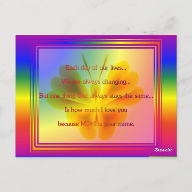 POSTCARD 14.05.03.07.01.MOTHERS DAY (Back)