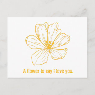 Postcard - A thought to say I love you.
