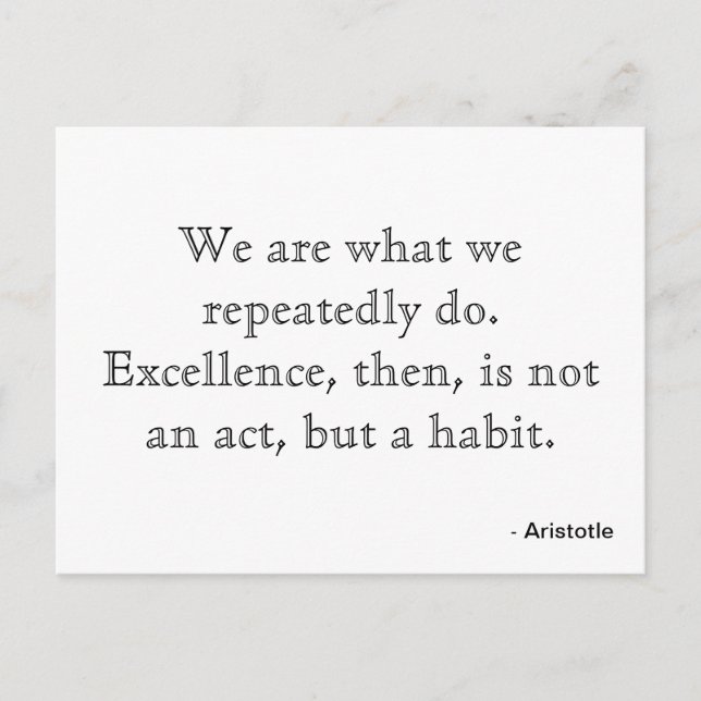 Postcard about Excellence (Front)