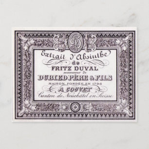 Postcard Absinthe Duval