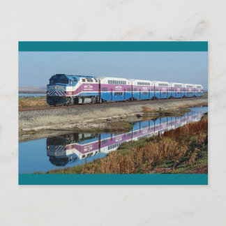 Postcard - ACE commuter train, California
