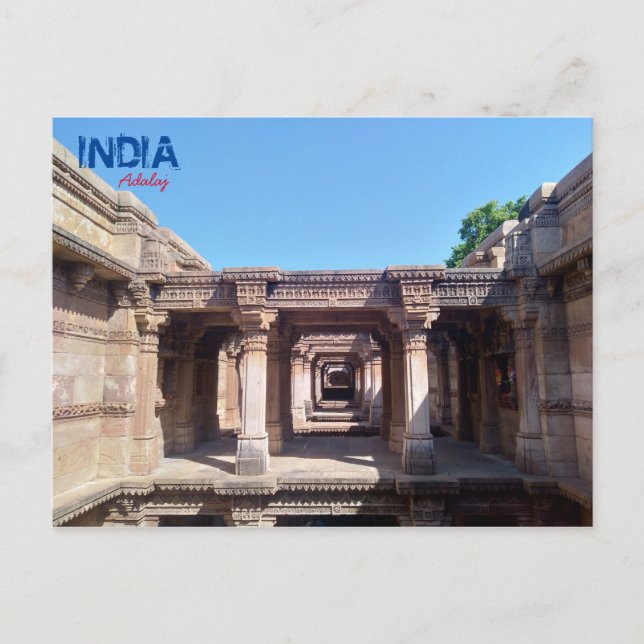 Postcard - Adalaj - India (Front)
