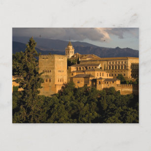 Postcard Albaycin in Grenada, Andalusia Spain
