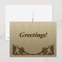 Postcard - Angle Irons and Linen