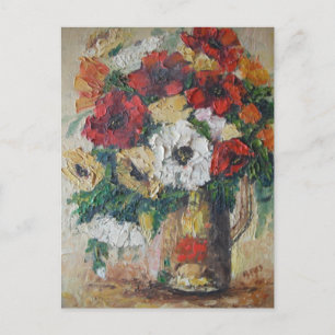 Postcard Ann Hayes Painting Flower MIx Delight