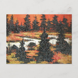 Postcard Ann Hayes Painting Tree Delight