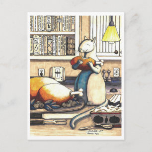 Postcard: Antics in the Kitchen Postcard