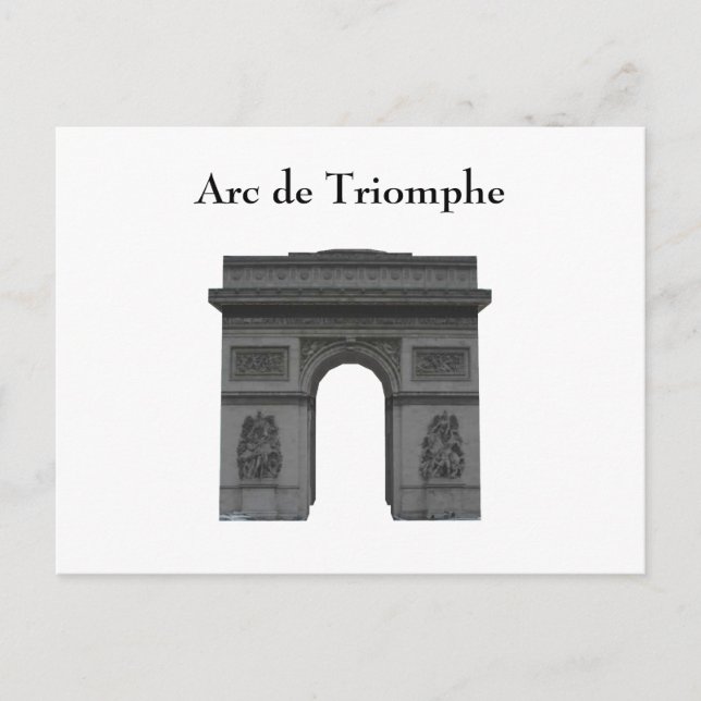 Postcard: Arc de Triomphe Postcard (Front)