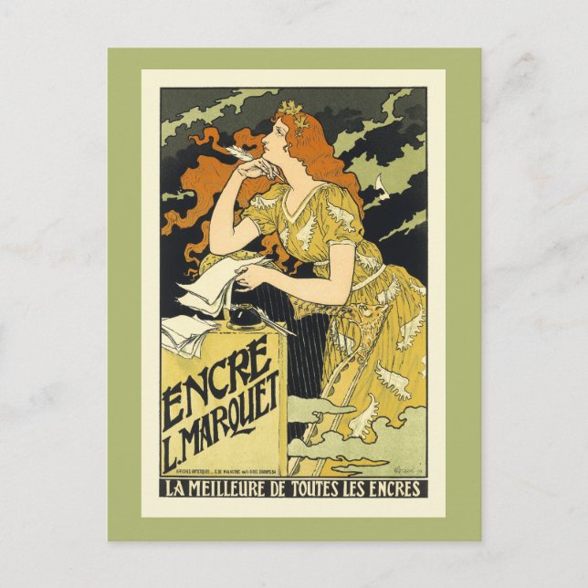 Postcard: Art Nouveau Vintage Poster Art Postcard (Front)