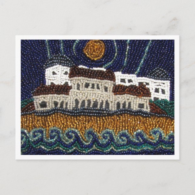 Postcard Bead Art Bondi Beach Sydney Australia (Front)