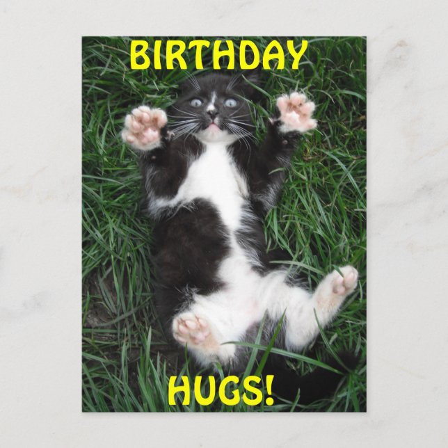 Postcard Birthday Hugs (Front)