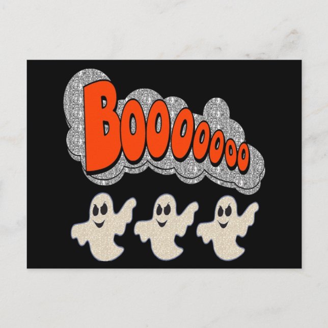 Postcard Boo Ghosts (Front)