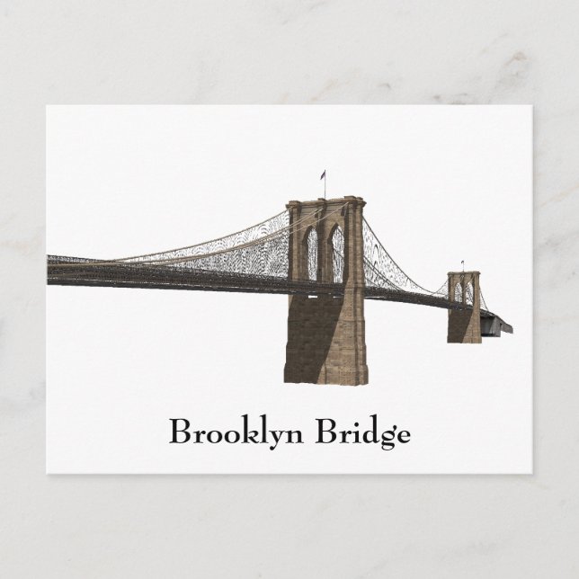 Postcard: Brooklyn Bridge: New York City Postcard (Front)