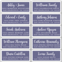 Postcard Calligraphy Wedding Guest Address Labels
