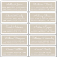Postcard Calligraphy Wedding Guest Address Labels