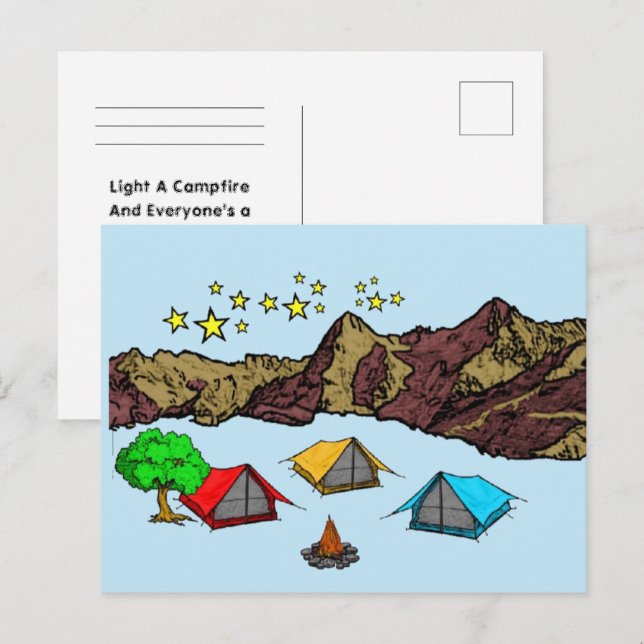 Postcard Camping (Front/Back)