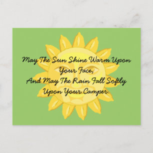 Postcard Camping Friends Greeting RV park Campers