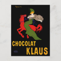 Postcard: Chocolat Klaus - Leonetto Cappiello