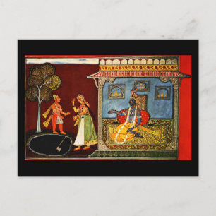 Postcard-Classic Art-Indischer Maler 22 Postcard