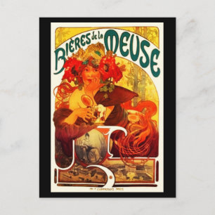 Postcard-Classic/Vintage Art-Mucha 21 Postcard