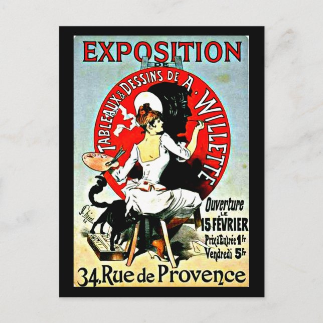 Postcard-Classic/Vintage-Jules Chéret 12 Postcard (Front)