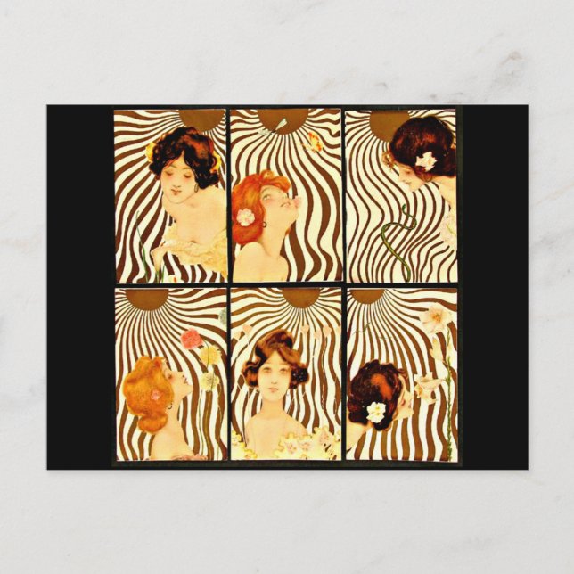 Postcard-Classic/Vintage-Raphael Kirchner 3 Postcard (Front)