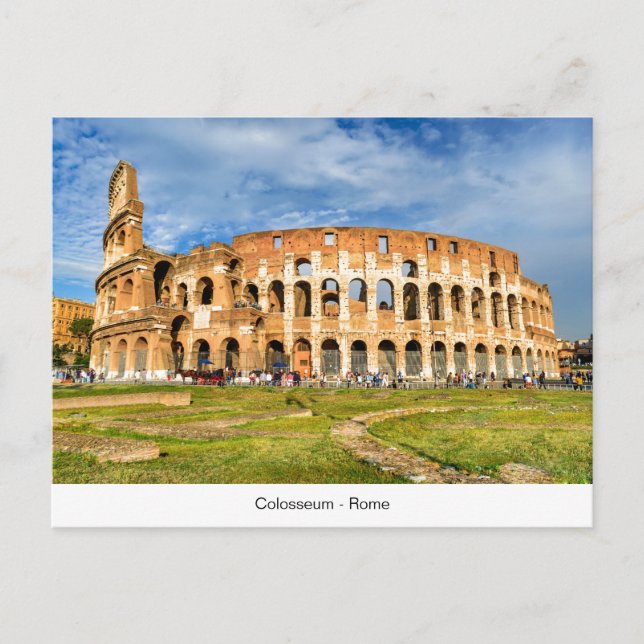 Postcard Colosseum in Rome (Front)